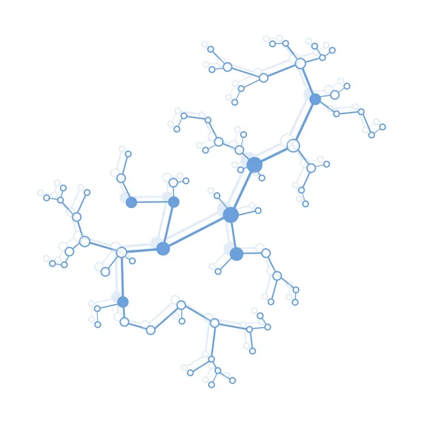 Yapısı Molekül Iletişim Bilimsel Kavram Tıp Kimya Bilim — Stok Vektör