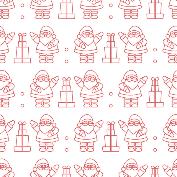 Bonne Année 2019 Motif Sans Couture Noël Illustration Vectorielle Avec — Image vectorielle