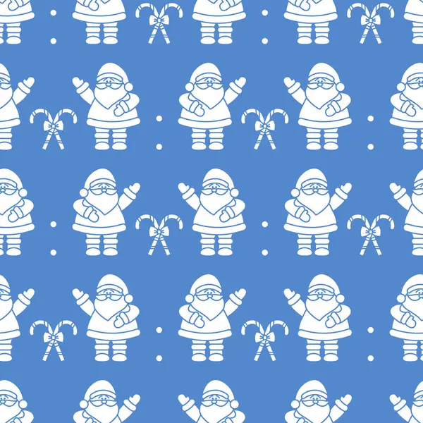 Frohes Neues Jahr 2019 Und Weihnachten Nahtlose Muster Vektor Illustration — Stockvektor