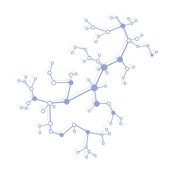 Estrutura Molécula Comunicação Conceito Científico Medicina Química Ciência — Vetor de Stock