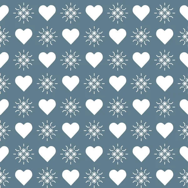 Mignon Motif Sans Couture Avec Des Cœurs Joyeuse Saint Valentin — Image vectorielle