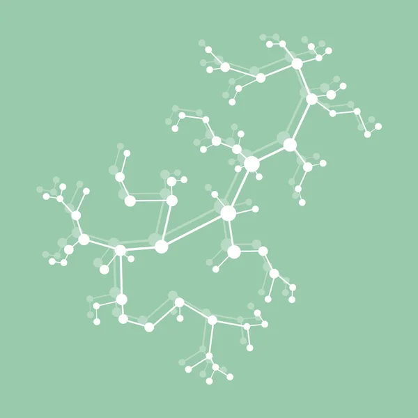 分子结构和通信 科学的概念 — 图库矢量图片