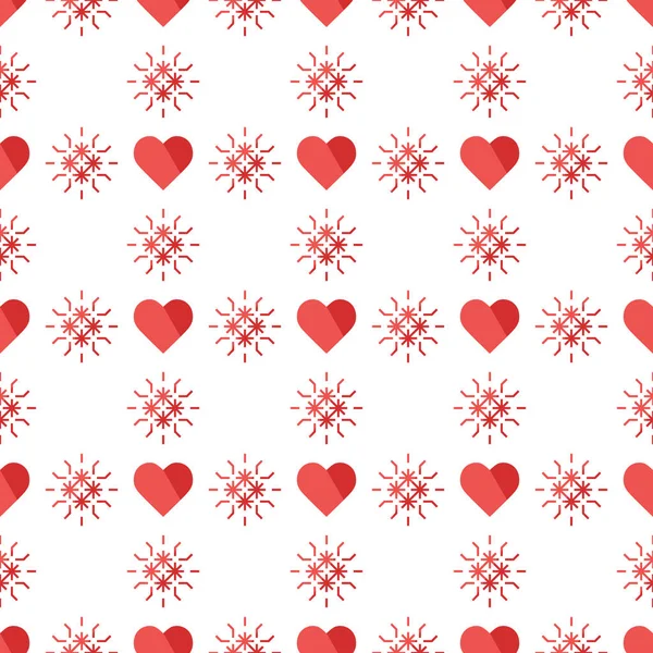 Mignon Motif Sans Couture Avec Des Cœurs Joyeuse Saint Valentin — Image vectorielle