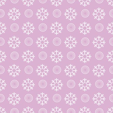 Kış kar taneleri ve daireler ile seamless modeli. Başlık sayfası, poster veya baskı için tasarım.