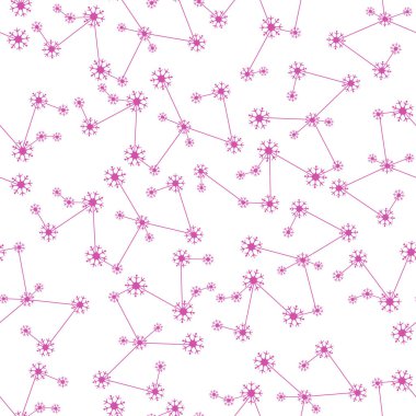 Kış kar taneleri ile seamless modeli. Başlık sayfası, poster veya baskı için tasarım