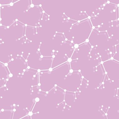 Moleküller ve iletişim yapıları ile Seamless modeli. Bilimsel kavram. Tıp, kimya, Fen arka plan.