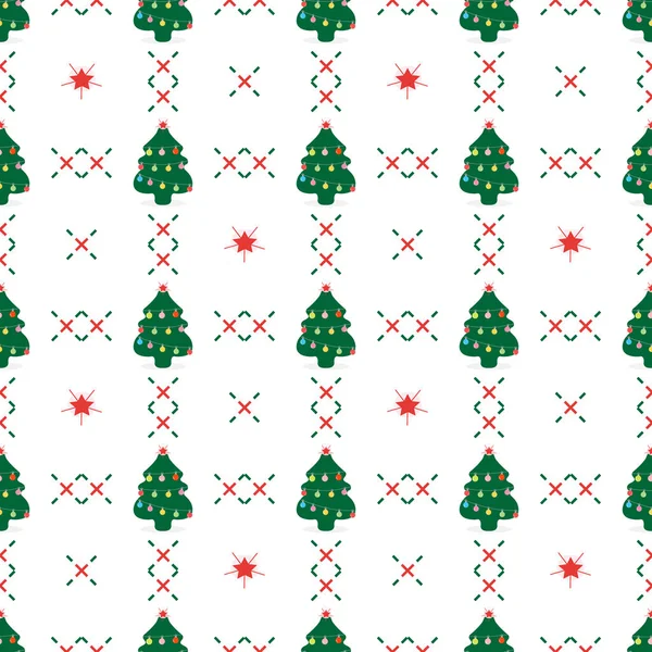 Frohes Neues Jahr 2019 Und Weihnachten Vektor Illustration Nahtloses Muster — Stockvektor