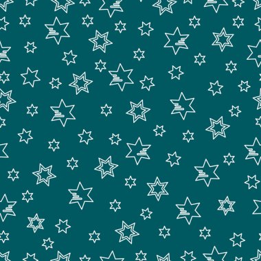 Yıldız ile Seamless modeli. Noel ve yeni yıl 2019 arka plan. Ambalaj Kağıt, kumaş ve diğer yazdırma için tasarım.