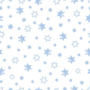 Yıldız ile Seamless modeli. Noel ve yeni yıl 2019 arka plan. Ambalaj Kağıt, kumaş ve diğer yazdırma için tasarım.