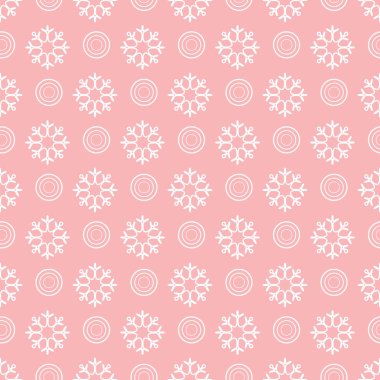 Kış kar taneleri ve daireler ile seamless modeli. Başlık sayfası, poster veya baskı için tasarım.