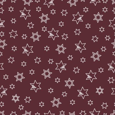 Yıldız ile Seamless modeli. Noel ve yeni yıl 2019 arka plan. Ambalaj Kağıt, kumaş ve diğer yazdırma için tasarım.