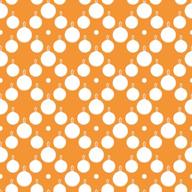 Mutlu yeni yıl 2019 ve Noel seamless modeli. Noel topları ile kış illüstrasyon. Başlık sayfası, poster veya baskı için tasarım.