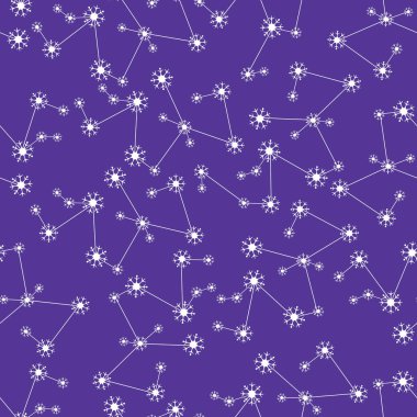 Kış kar taneleri ile seamless modeli. Başlık sayfası, poster veya baskı için tasarım