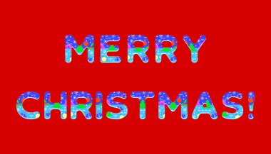 Yazıt mutlu Noeller Noel simgeleri ile dekore edilmiştir. Festival arka plan.