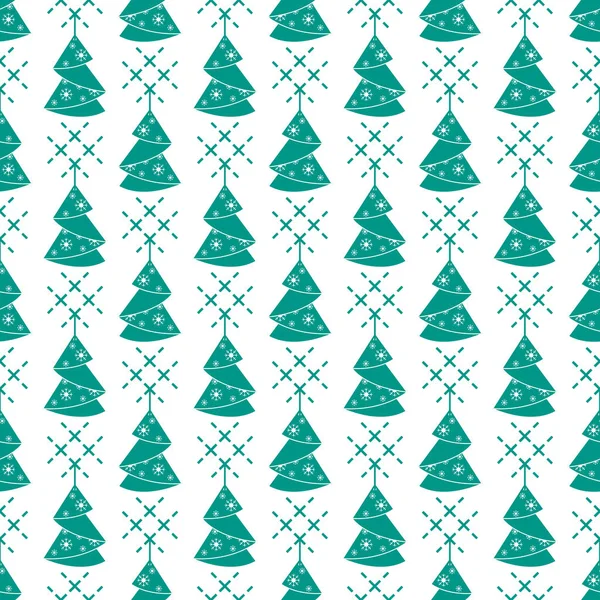 Happy New Year 2019 Christmas Vector Illustration Seamless Pattern Christmas — Stock Vector