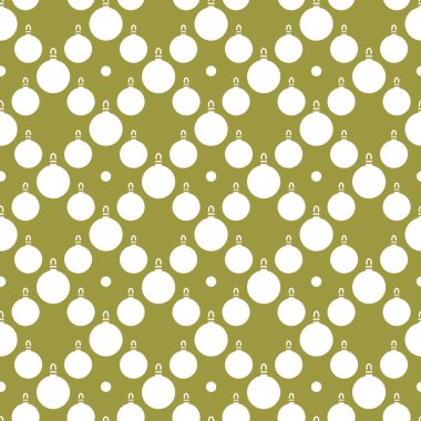 Mutlu yeni yıl 2019 ve Noel seamless modeli. Noel topları ile kış illüstrasyon. Başlık sayfası, poster veya baskı için tasarım.