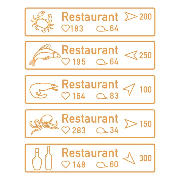 Aplicação Realidade Aumentada Para Navegação Cidade Shopping Center Escolhendo Restaurante — Vetor de Stock