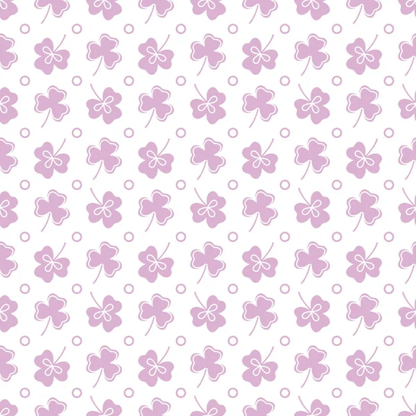 Yonca yaprağı ile Seamless modeli. Shamrock arka plan. Aziz Patrick günü. Banner için tasarım ve baskı.