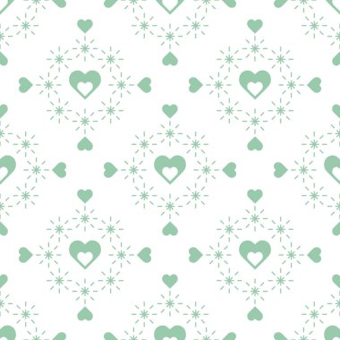 Yürekleri şirin seamless modeli. Sevgililer günün kutlu olsun. Romantik arka plan. Tasarım parti kartı, kağıt, ambalaj, kumaş için.