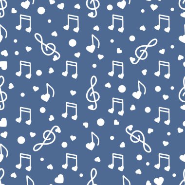 Notlar, kalpleri ile Seamless modeli. Doğum günü, Sevgililer günü, anneler günü, babalar günü, vektör romantik arka plan düğün. Tebrik kartı, tasarım, kumaş, yazdırma için şablon.