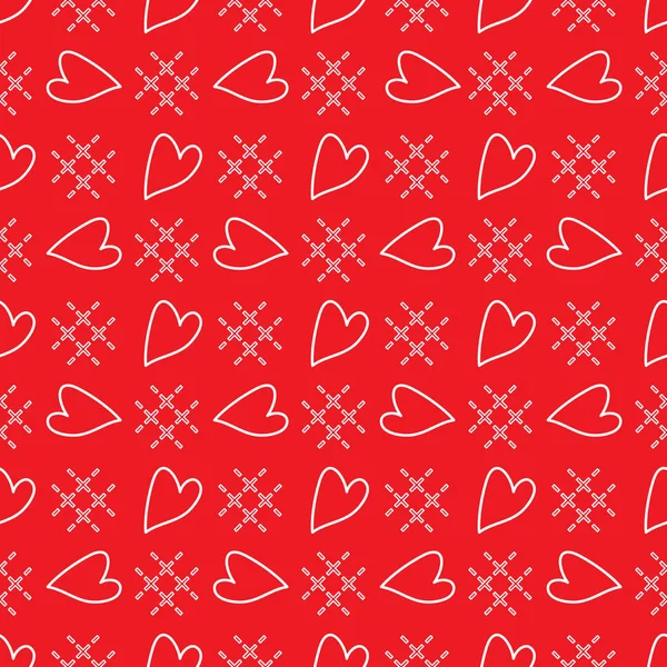 Ładny Wzór Serca Szczęśliwych Walentynek Romantyczny Tło Projektowanie Dla Firm — Wektor stockowy