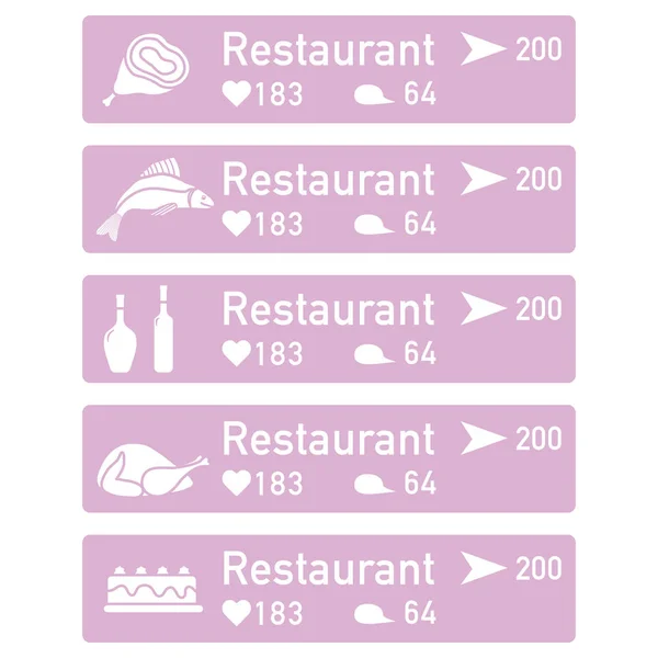 Aplicación Realidad Aumentada Para Navegación Ciudad Centro Comercial Elegir Restaurante — Archivo Imágenes Vectoriales