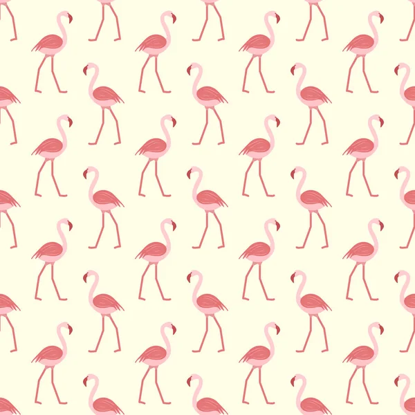 Flamingo ile Seamless modeli. Tropikal egzotik kuş arka plan. Tasarım poster ya da baskı için.