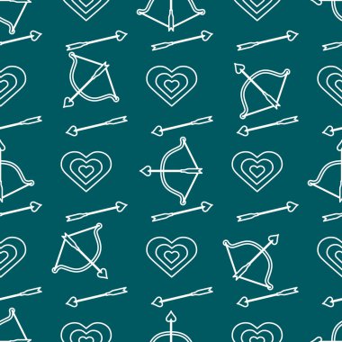 Sorunsuz tatil desen. Yay, ok, Kalpler.