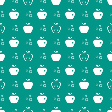 Elma ile Seamless modeli. Meyve arka plan.