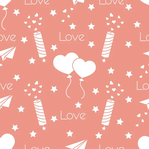 Romantic pattern. Birthday, Valentine's day — Stock Vector