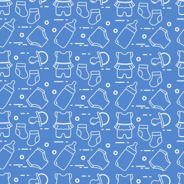 Yeni doğan bebek seamless modeli.