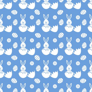 Paskalya tavşanı, yumurta ile Seamless Modeli.