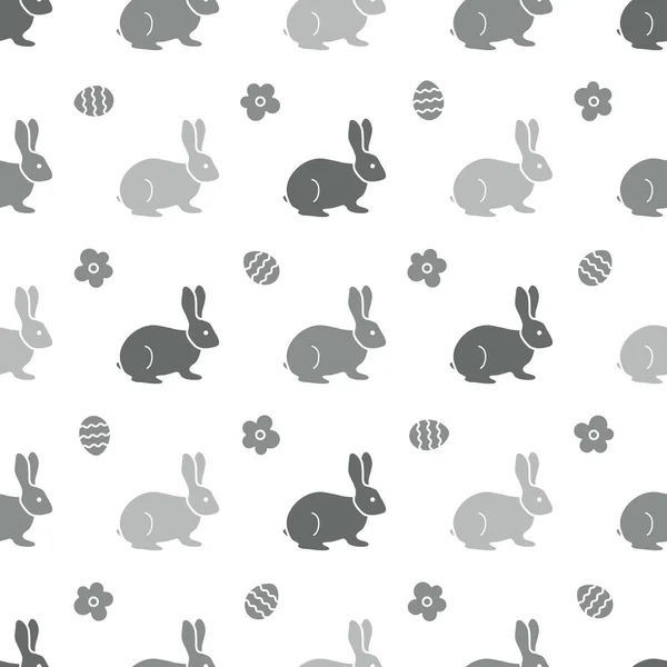 Seamless pattern with Easter Bunny. Rabbits, hares — Stock Vector