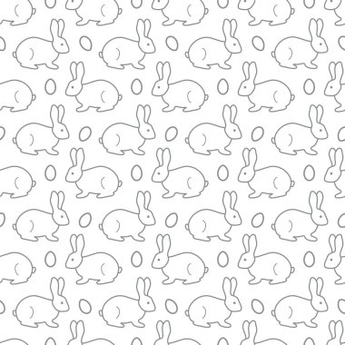 Paskalya tavşanı, yumurta ile Seamless Modeli.