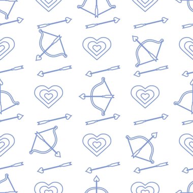 Sorunsuz tatil desen. Yay, ok, Kalpler.