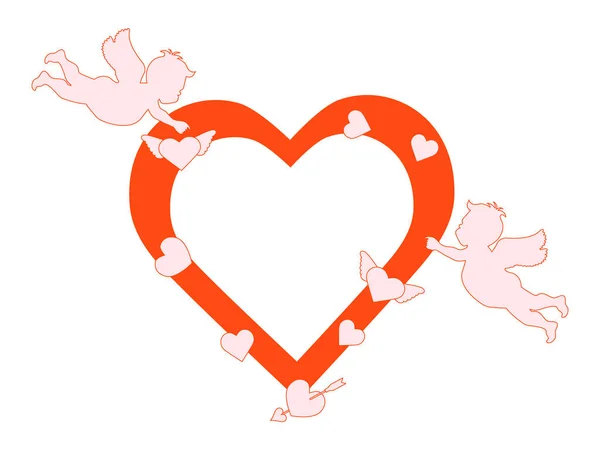 Tarjeta de felicitación San Valentín Romance, sentimientos — Vector de stock