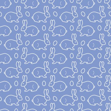 Paskalya tavşanı, yumurta ile Seamless Modeli.