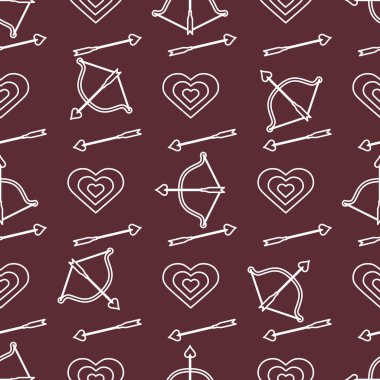 Sorunsuz tatil desen. Yay, ok, Kalpler.