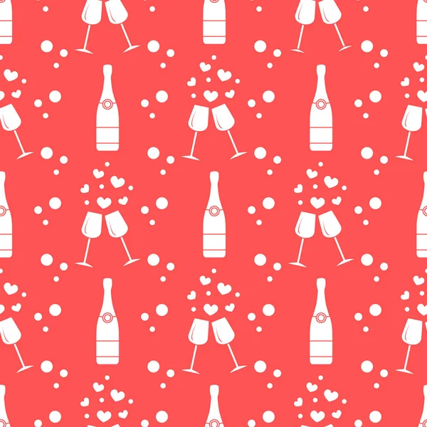 Sorunsuz tatil desen. Kalpler, gözlük, şişe