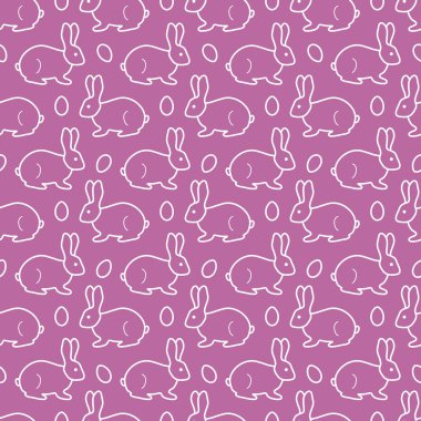 Paskalya tavşanı, yumurta ile Seamless Modeli.