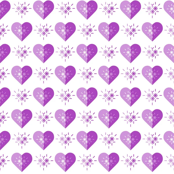 Seamless pattern with hearts. Valentine's Day — Stock Vector