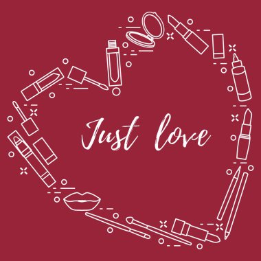 Büyük satış alışveriş kavramı. Dekoratif kozmetik.