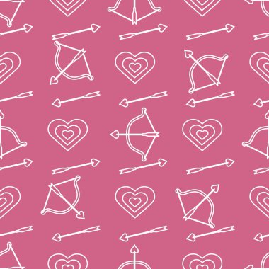 Sorunsuz tatil desen. Yay, ok, Kalpler.