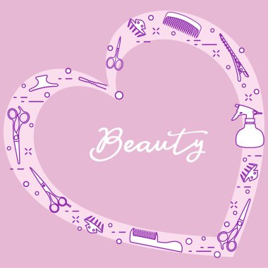 Kuaför araçları. Güzellik Salonu. Manikür.