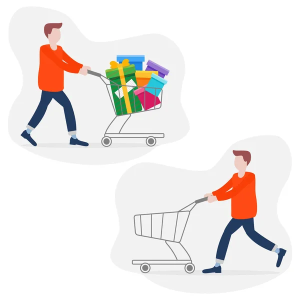 Adam alışveriş. Boxing Günü Satılık. Özel indirim.