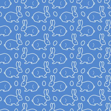 Paskalya tavşanı, yumurta ile Seamless Modeli.