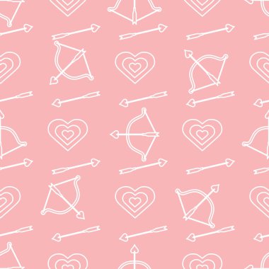 Sorunsuz tatil desen. Yay, ok, Kalpler.