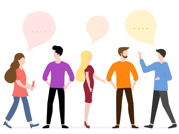 İnsanlar iletişim. Sosyal ağ. Grup sohbeti