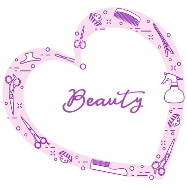 Kuaför araçları. Güzellik Salonu. Manikür.