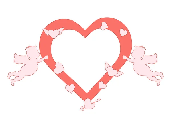 Tarjeta de felicitación San Valentín Romance, sentimientos — Vector de stock